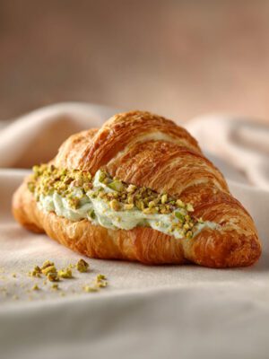 Croissant de pistachos sin topping