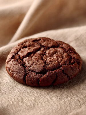 Galleta de chocolate sin trozos sin topping