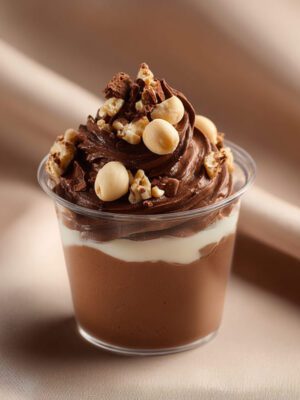 Mousse de Ferrero en vaso