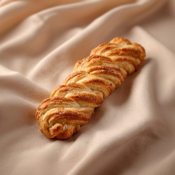 Trenza de hojaldre dorada